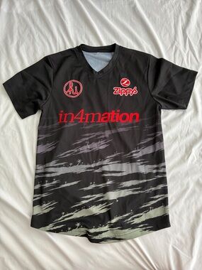 in4mation x Zippy's Black Graphic Men's Jersey